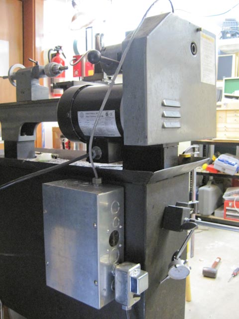 Back shot showing overall layout of enclosure and wiring
