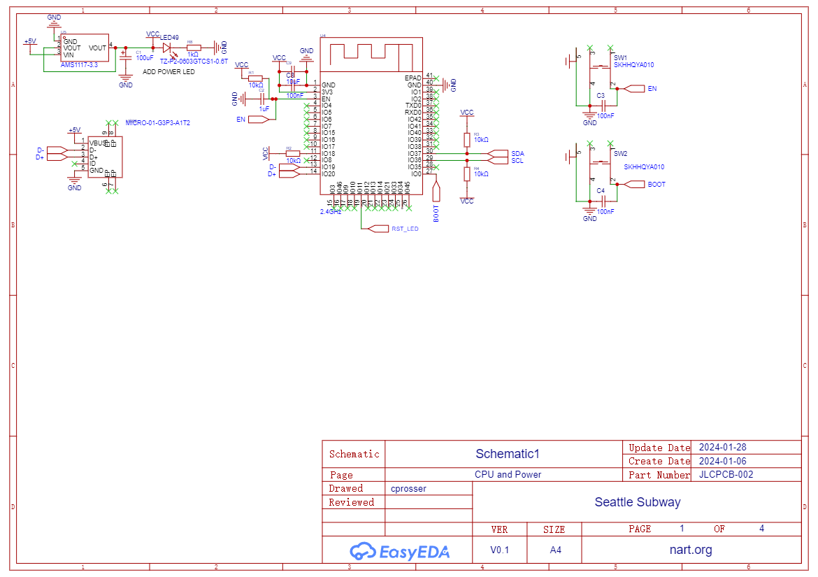 CPU And Power Schematic