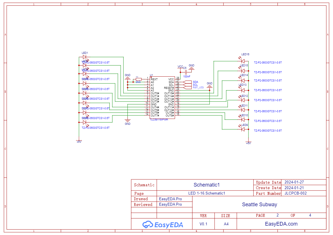 LED 1-16